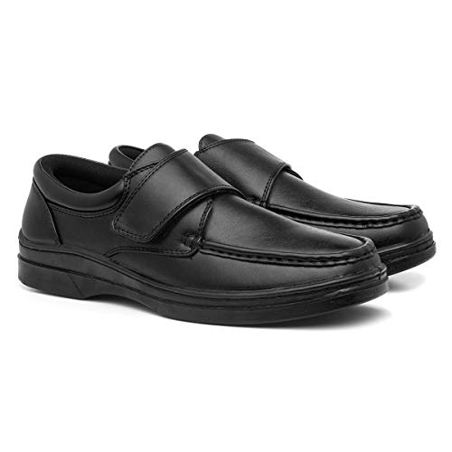 Hobos Brett Mens Casual Easy Fasten Shoe in Black - Size 12 UK - Black