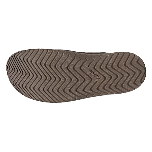 Clarks Men's Wesley Bay Flat Sandal, Brown Synthetic, 8 UK