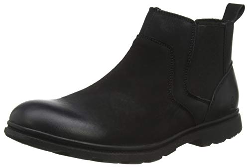 Hush Puppies Men's Tyrone Chelsea Boot, Black, 11 UK