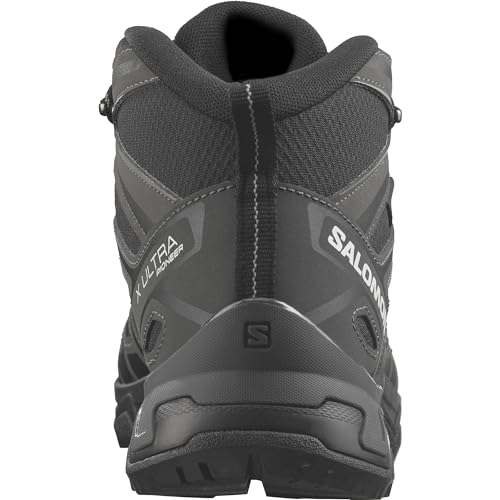 Salomon X Ultra Pioneer Mid Gore-Tex Men's Hiking Waterproof Shoes, All weather, Secure foothold, and Stable & cushioned, Black, 9