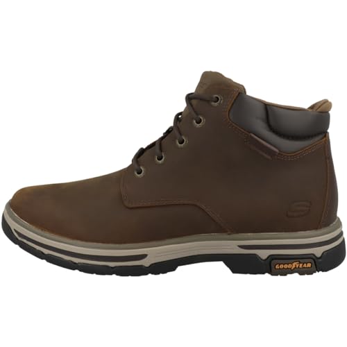 Skechers Men's Segment 2.0 Brogden Chukka Boot, Desert Leather, 10 UK