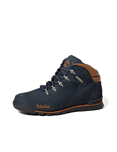 Timberland Men's Euro Rock Hiker Boots, Medium Blue Nubuck, 9 UK