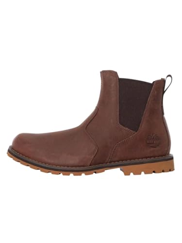 Timberland Men's Attleboro Pt Chelsea Boot, Dk Brown Full Grain, 10 UK