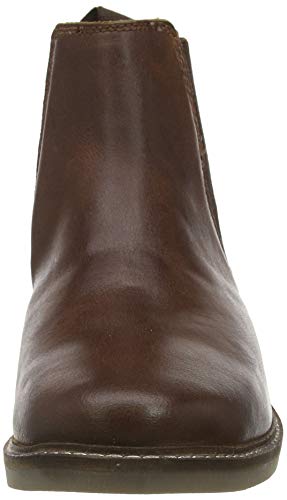 Thomas Crick Men's 'Bamford' Formal Chelsea Boots, Classic, Comfortable and Stylish Boots for Any Occasion, Made with Leather For an Effortless and Chic Look (Black/Wood)