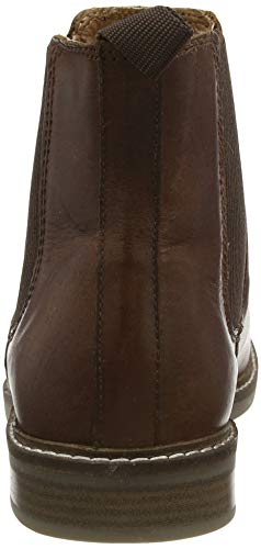 Thomas Crick Men's 'Bamford' Formal Chelsea Boots, Classic, Comfortable and Stylish Boots for Any Occasion, Made with Leather For an Effortless and Chic Look (Black/Wood)