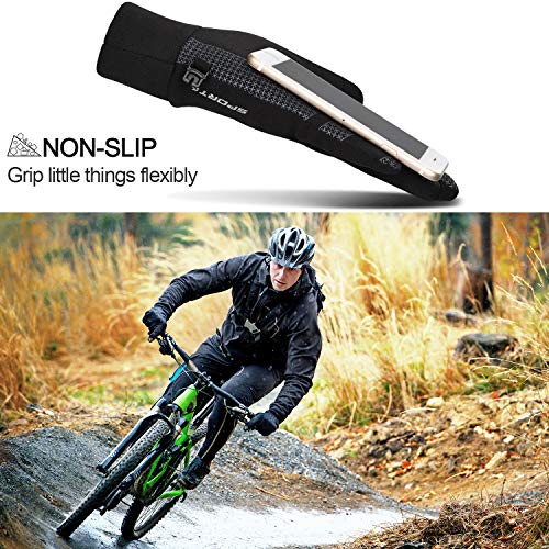 TOLEMI Winter Gloves Running Thermal Liner Gloves Warm Gloves Anti-slip Touchscreen Gloves for Men Women Sport Walking Riding Driving Cycling