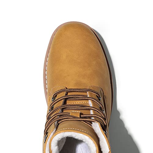 Bruno Marc Mens Classic Snow Boots Outdoor Winter Ankle Boots,SBSB226M-E,YELLOW,7 UK/41 (EUR)