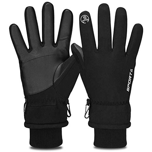 Yobenki Winter Gloves, Waterproof Ski Gloves -22℉ Coldproof Touchscreen Gloves 3M Thinsulate Anti Slip Warm Thermal Gloves for Men Women Snowboarding Cycling Running Hiking Outdoor Sports