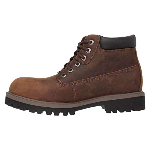Skechers Men's Sergeants Verdict. Waterproof Chelsea Boots, Dark Brown Crazyhorse Leather, 9 UK (43 EU)