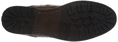 Thomas Crick Men's 'Hawkes' Ankle Derby Leather Zip Boots, Fashionable, Trendy, Comfortable, Perfect for Walking, Trendy Leather boots (Black/Wood)