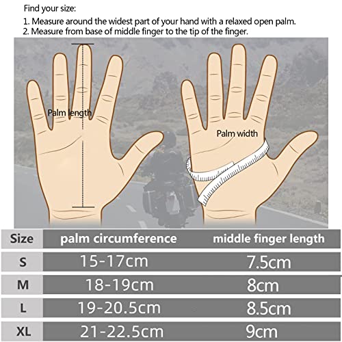 HYX Unisex Winter Gloves Waterproof Windproof Touch Screen Non-slip Grip for Driving Cycling Walking