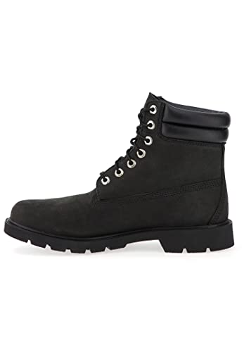 Timberland Men's 6 Inch WR Basic Fashion Boots, Black Nubuck, 9 UK