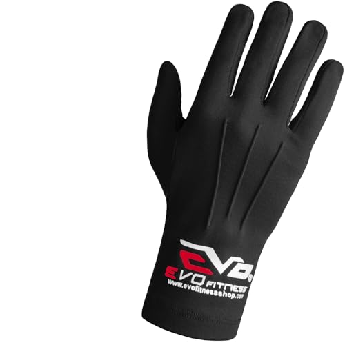 EVO Winter Thermal Inner Gloves Golf Skiing Cycling Motorbike walking Baselayer (Black, Medium)