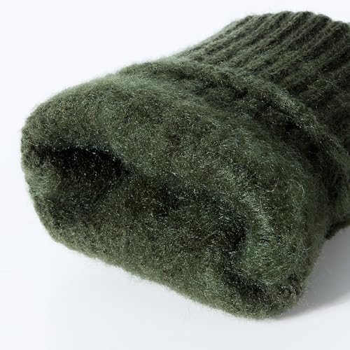 Kordear Winter Touch Screen Gloves - Mens Gloves Touchscreen Thermal Warm Fleece Knitted Gloves Mens with Soft Lining for Men Driving Running Hiking Typing UK