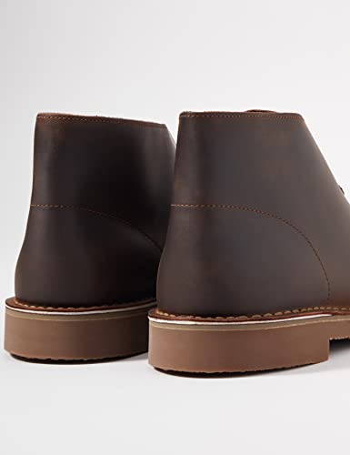 Clarks Men's Desert Boot Bushacre 3, Dark Brown Lea, 8 UK