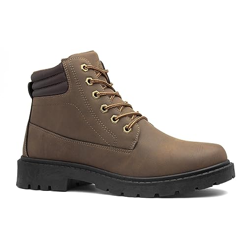 Urban Territory Bill Mens Brown Lace Up Boot - Size 9 UK - Brown