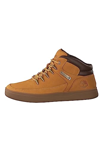 Timberland Men's Davis Square Hiker Hiking Boots, Wheat Nubuck, 8 UK