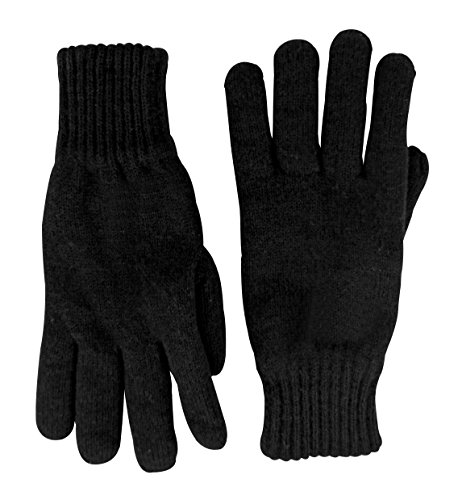 Mens 3M Black Thinsulate Thermal Lined Winter Gloves (Large/Extra Large)(Size: Large/XL)