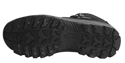 Wyre Valley Mens Gents Waterproof Genuine Leather Breathable Lace Up Memory Foam Hiking Outdoor Trekking Boots UK Sizes 7-12 (Black Action, Numeric_11)