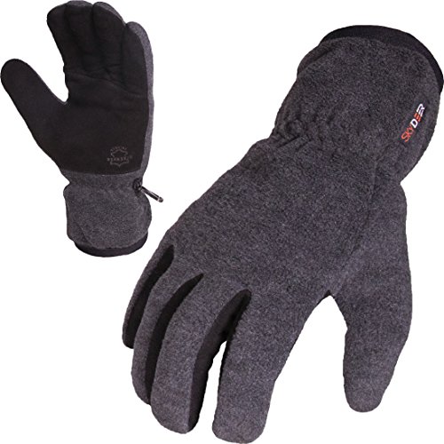 SKYDEER Winter Gloves with Soft Deerskin Suede Leather For Men and Women Cold Weather (SD8662T/XL, Warm 3M Thinsulate Insulation)