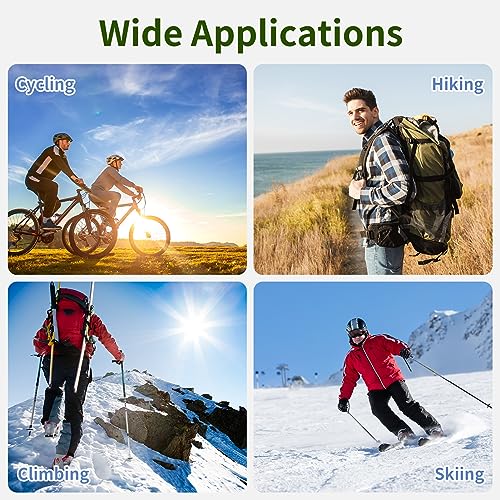 FRIUSATE 2 Pair Fingerless Gloves Thermal Winter Warm Half Finger Gloves Plush Knitted Gloves Outdoor Driving Working Running Cycling Gloves for Men and Women