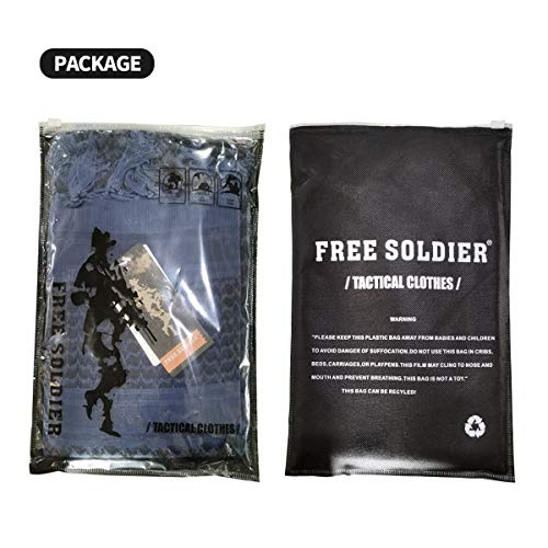 FREE SOLDIER Military Scarf Shemagh Men's Scarves Tactical Desert Scarf Bandana for Men & Women，Brown