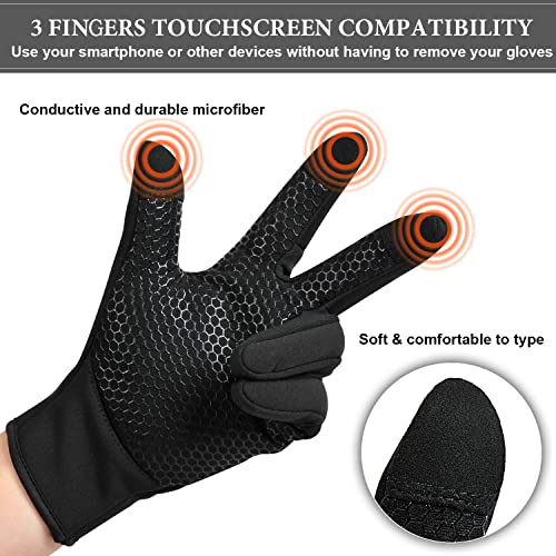 COTOP Winter Warm Gloves for Men Women, Outdoor Windproof Work Running Cycling Hunting Climbing Sport Smartphone Touchscreen Gloves for Gardening, Builders, Mechanic(S)