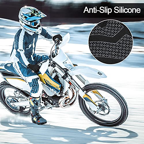 TOLEMI Thermal Gloves, Winter Gloves Skin-friendly Running Gloves Anti-slip Touch Screen Gloves for Men Women Sport Walking Riding Driving Cycling Hiking - Black, M