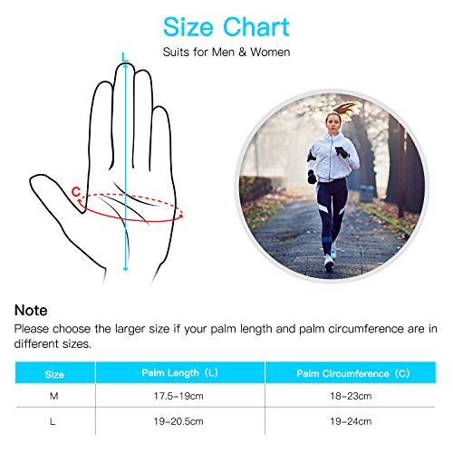 Unigear Running Gloves, Touch Screen Anti-slip Lightweight Gloves Liners for Cycling Biking Sporting Driving for Men Women