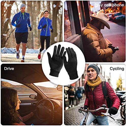 Unigear Running Gloves, Touch Screen Anti-slip Lightweight Gloves Liners for Cycling Biking Sporting Driving for Men Women