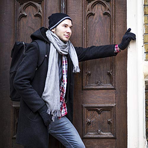 coskefy Winter Knit Gloves Touchscreen Gloves Thermal Wool Lined Texting Gloves Running Gloves for Men Women