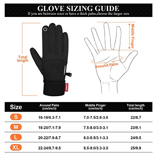 coskefy Winter Gloves, Thermal Touch Screen Gloves Running Gloves Cycling Gloves Warm Liners for Men Women Walking Riding