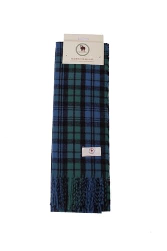 TG Thistle Gem Traditional Tartan Clan Scarves – Multicolor, super-soft Scottish Clan Tartan Scarf - Perfect for both Men and Women (BLACKWATCH ANCIENT)