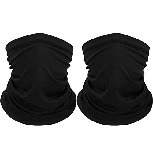 Sibba Masks Neck Face Gaiter 2 Pieces Winter Coverings Warmer Scarf Bandanas Head Black Multifunctional Headwear Hats Novelty Anime Breathable Sun Mask Sports Outdoors Recreation Clothing Men