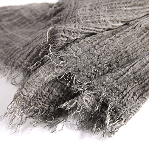 SUMEIKE Warm Black Winter Cotton Scarf For Men Women Unisex Grey