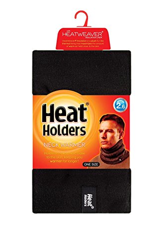 HEAT HOLDERS - Men's Thermal Winter Neck Warmer - 2.6 tog - One size (One Size, Black)