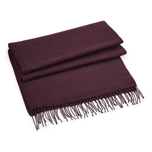 Beechfield B500 Classic Woven Scarf - Burgundy