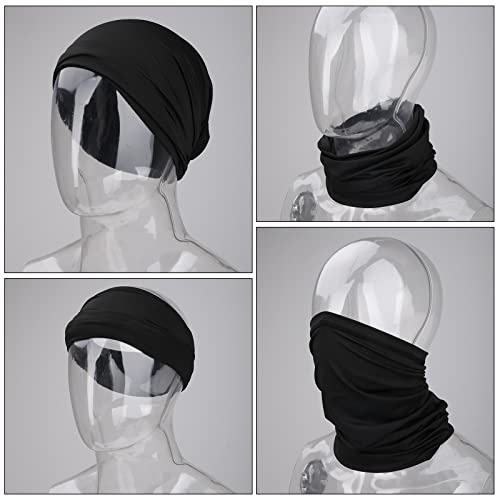 Sibba Masks Neck Face Gaiter 2 Pieces Winter Coverings Warmer Scarf Bandanas Head Black Multifunctional Headwear Hats Novelty Anime Breathable Sun Mask Sports Outdoors Recreation Clothing Men