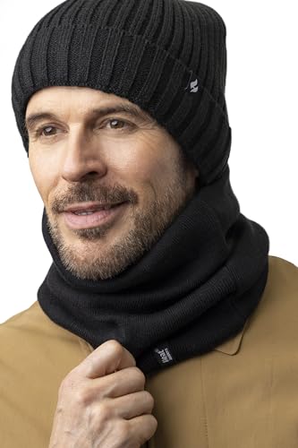 HEAT HOLDERS - Men's Thermal Winter Neck Warmer - 2.6 tog - One size (One Size, Black)