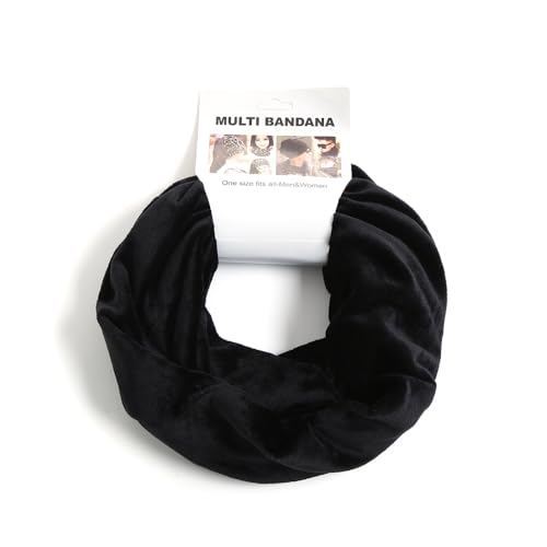 Snoods for Men Women, Neck Warmer Men, Heated Scarf, Mens Snood, Winter Ski Mask, Outdoor Sports Face Covers, Thermal Fleece Snoods for Men, Scarf for Men, Unisex Neck Warmer Windproof (1, Black)