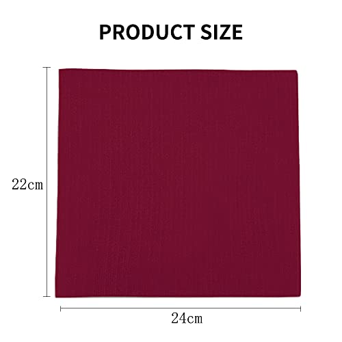 HGDGears Neck Warmer Windproof Thermal Knitted Snood Scarf for Men Women Thick Winter Cold Weather Knitted Circle Scarf for Outdoor Sports(Wine)