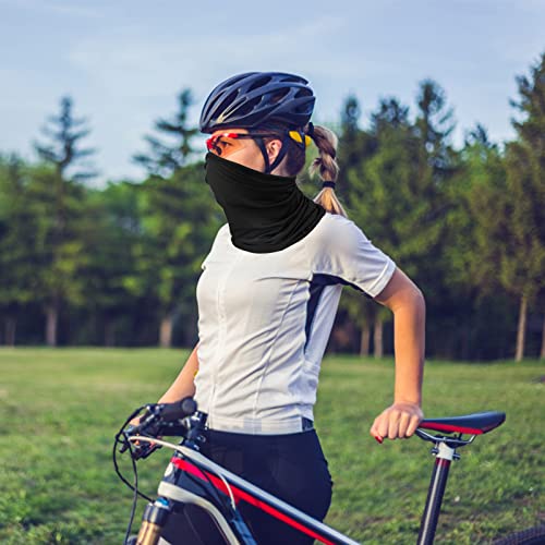 Sibba Masks Neck Face Gaiter 2 Pieces Winter Coverings Warmer Scarf Bandanas Head Black Multifunctional Headwear Hats Novelty Anime Breathable Sun Mask Sports Outdoors Recreation Clothing Men