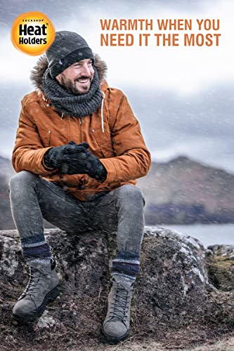 HEAT HOLDERS - Men's Thermal Winter Neck Warmer - 2.6 tog - One size (One Size, Black)