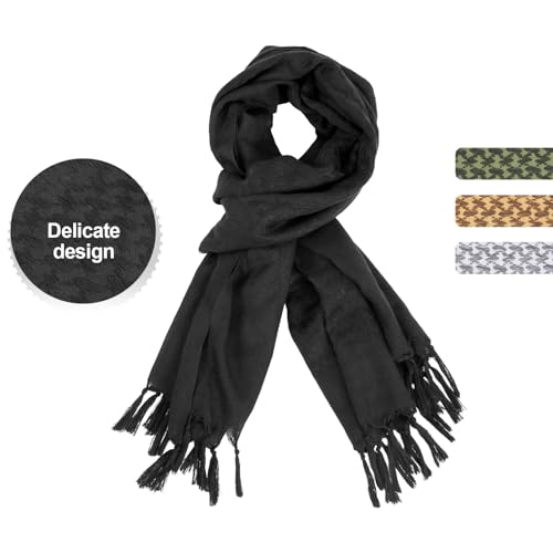 MiaoMa Shemagh Men's Scarf 100 Cotton Military Tactical Desert Keffiyeh Arabic Head Scarf, Stylish and Versatile for Women Bandana 110 x 111 cm