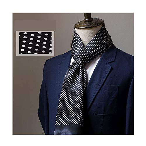 UK_Stone Men's 100% Silk Scarf, Vintage Pattern, One Size