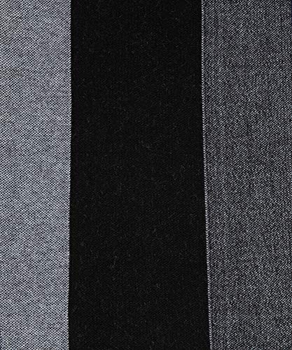 Lallier Men's Merino Wool Scarf, Long Winter Neckwear with Gift Box (Gray Stripe)