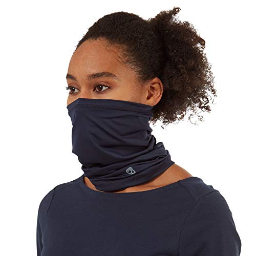 Craghoppers HEIQ Viroblock Neck & Face Scarf, Blue Navy Marl, One size