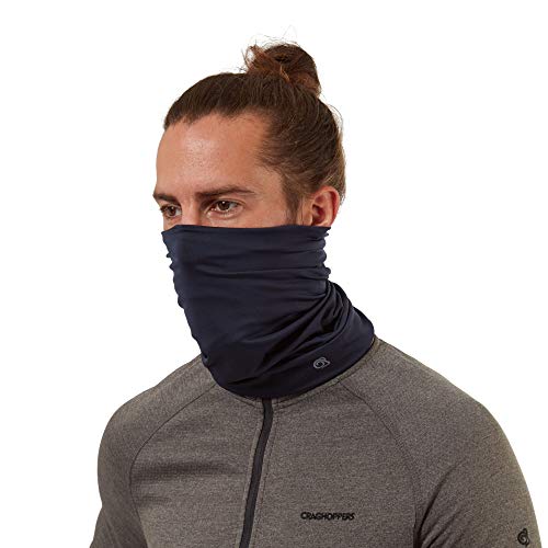 Craghoppers HEIQ Viroblock Neck & Face Scarf, Blue Navy Marl, One size
