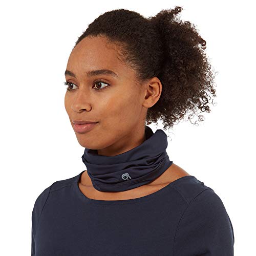 Craghoppers HEIQ Viroblock Neck & Face Scarf, Blue Navy Marl, One size