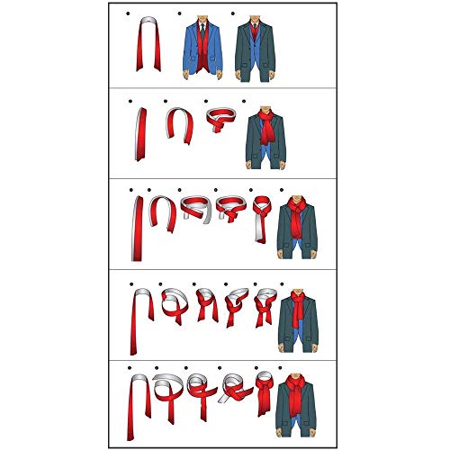 UK_Stone Men's 100% Silk Scarf, Vintage Pattern, One Size